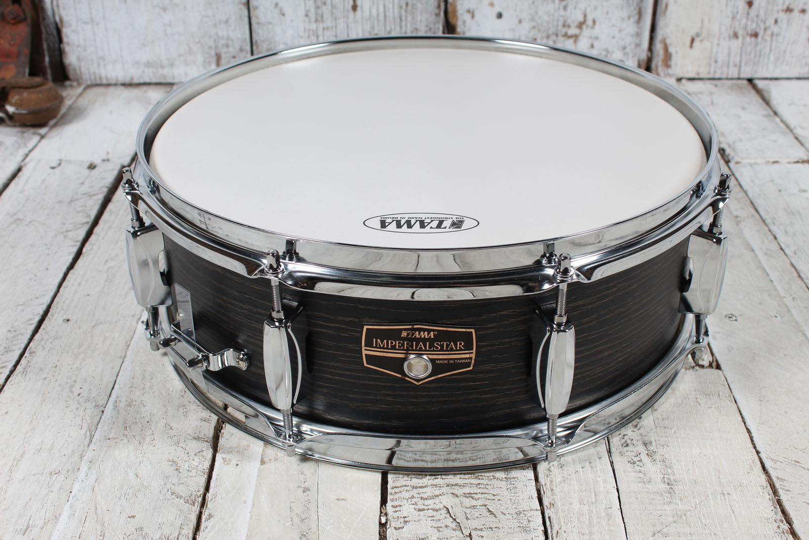 Tama IE62C Imperialstar 6 Piece Drum Kit with Hardware & Cymbals Black Oak Wrap