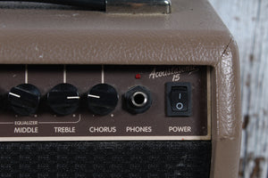 Fender 2017 Acoustasonic 15 Acoustic Guitar Amplifier 15W 1 x 6 Solid State Amp