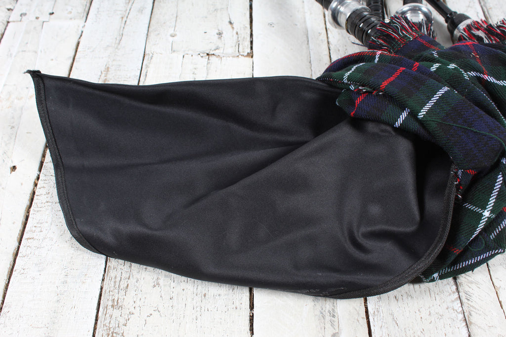 Scottish Highland Royal Bagpipes Silver Mounts Black Finish with Bag and Tutor Book