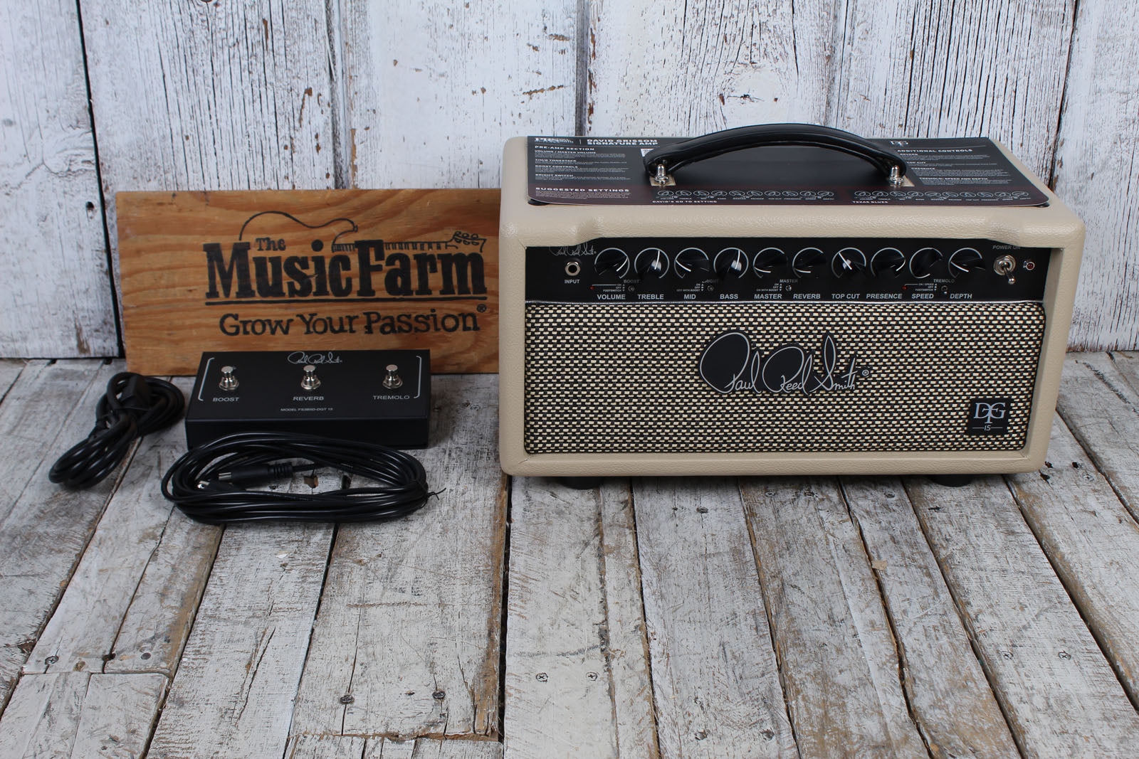 PRS DGT 15 David Grissom Guitar Amplifier Head 15 Watt Amp Head with Footswitch Secondary image