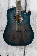Ibanez Altstar ALT50FA Acoustic Electric Guitar Flame Maple Art Blue Doom Burst