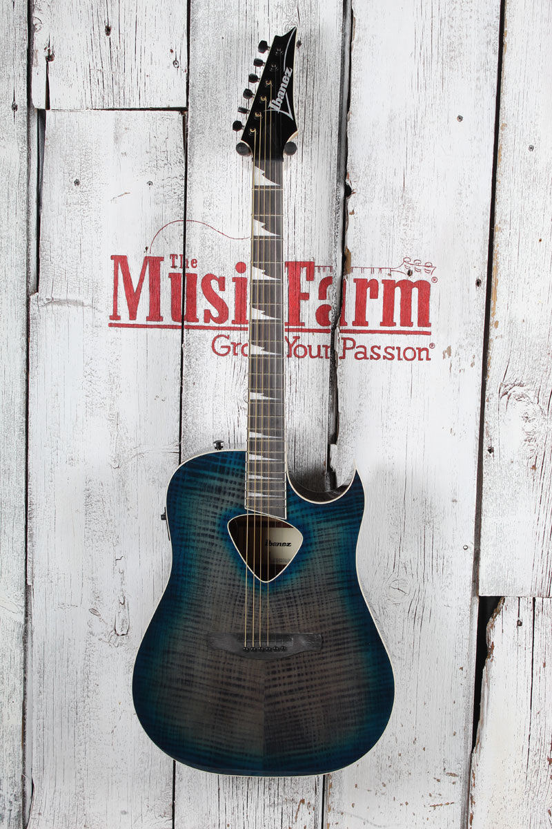 Ibanez Altstar ALT50FA Acoustic Electric Guitar Flame Maple Art Blue Doom Burst Secondary image