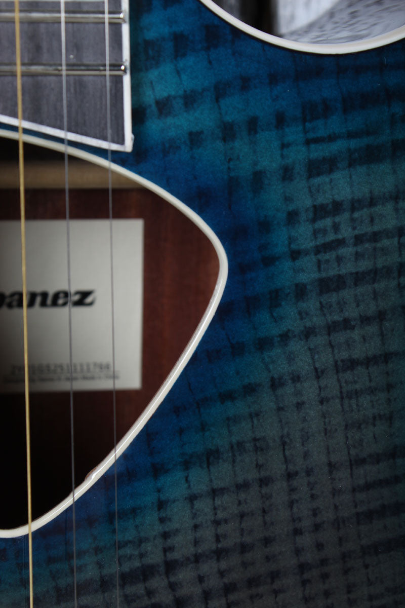 Ibanez Altstar ALT50FA Acoustic Electric Guitar Flame Maple Art Blue Doom Burst