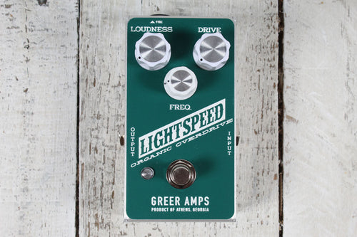 Greer Amps Lightspeed Organic Overdrive Pine Green Electric Guitar Effects Pedal