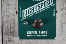 Load image into Gallery viewer, Greer Amps Lightspeed Organic Overdrive Pine Green Electric Guitar Effects Pedal