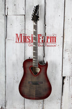 Ibanez Altstar ALT50FA Acoustic Electric Guitar Flame Maple Art Red Doom Burst