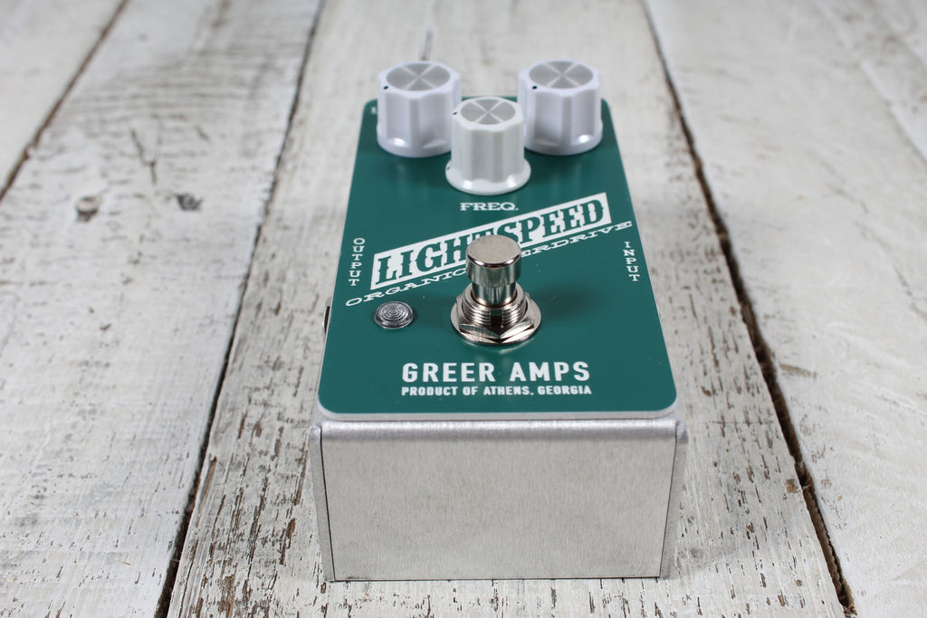 Greer Amps Lightspeed Organic Overdrive Pine Green Electric Guitar Effects Pedal