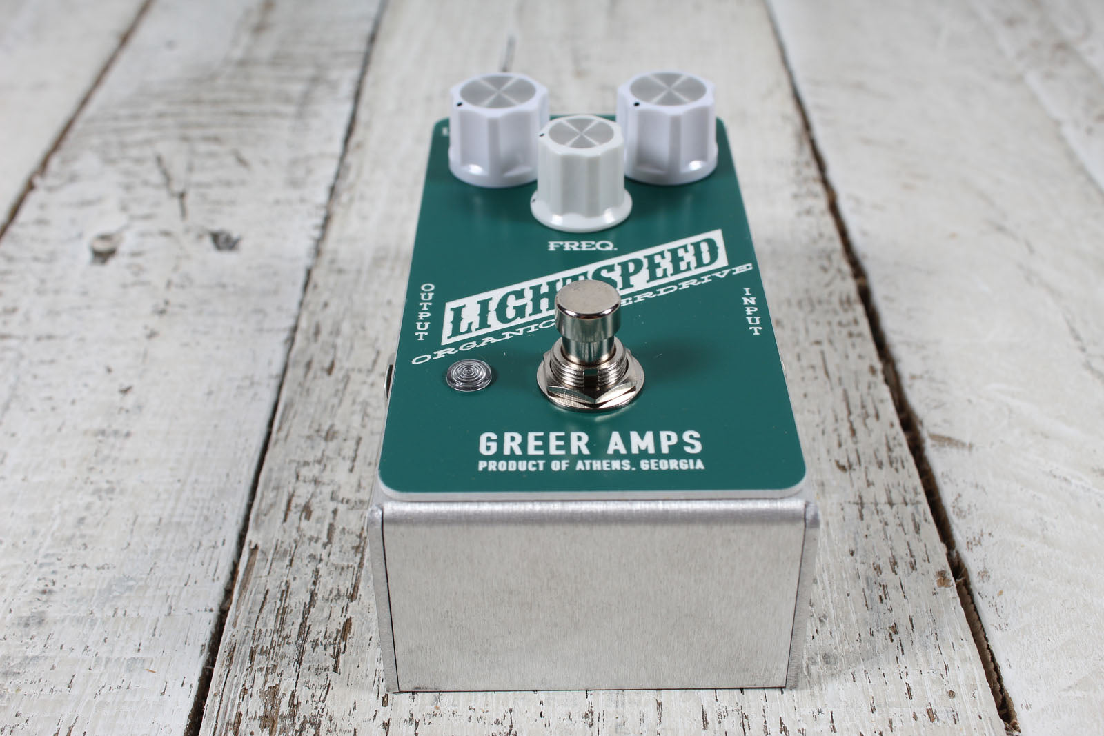 Greer Amps Lightspeed Organic Overdrive Pine Green Electric Guitar Effects Pedal