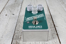 Load image into Gallery viewer, Greer Amps Lightspeed Organic Overdrive Pine Green Electric Guitar Effects Pedal