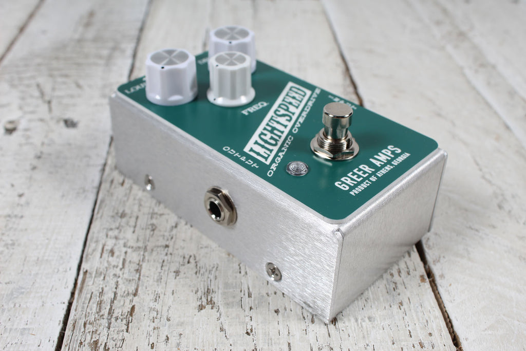 Greer Amps Lightspeed Organic Overdrive Pine Green Electric Guitar Effects Pedal