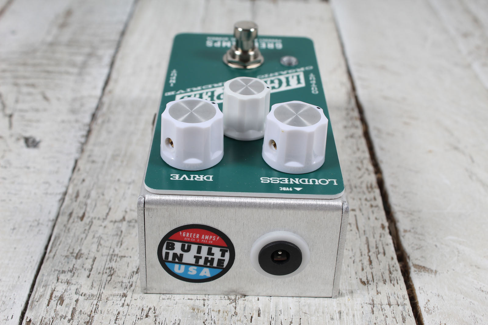 Greer Amps Lightspeed Organic Overdrive Pine Green Electric Guitar Effects Pedal