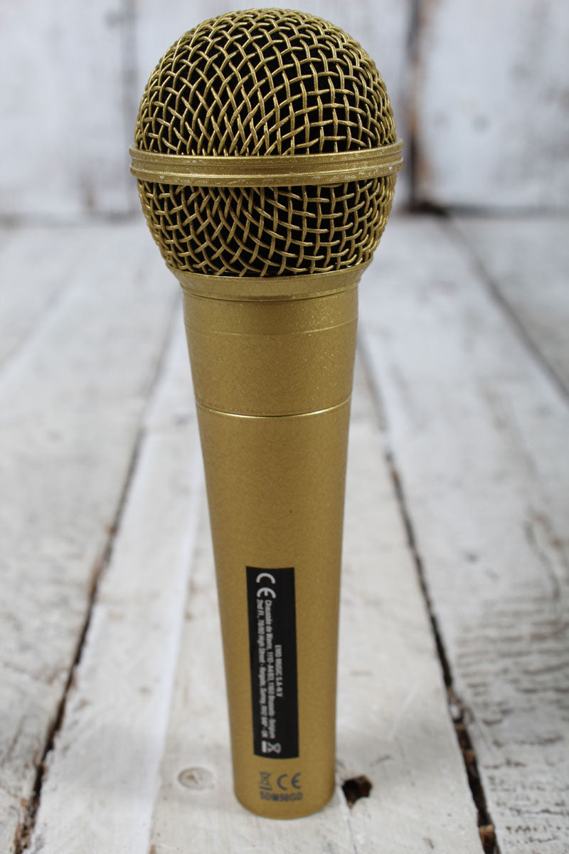 Stagg SDM50 Professional Cardioid Dynamic Microphone Gold Special Edition