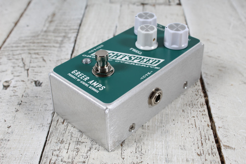 Greer Amps Lightspeed Organic Overdrive Pine Green Electric Guitar Effects Pedal