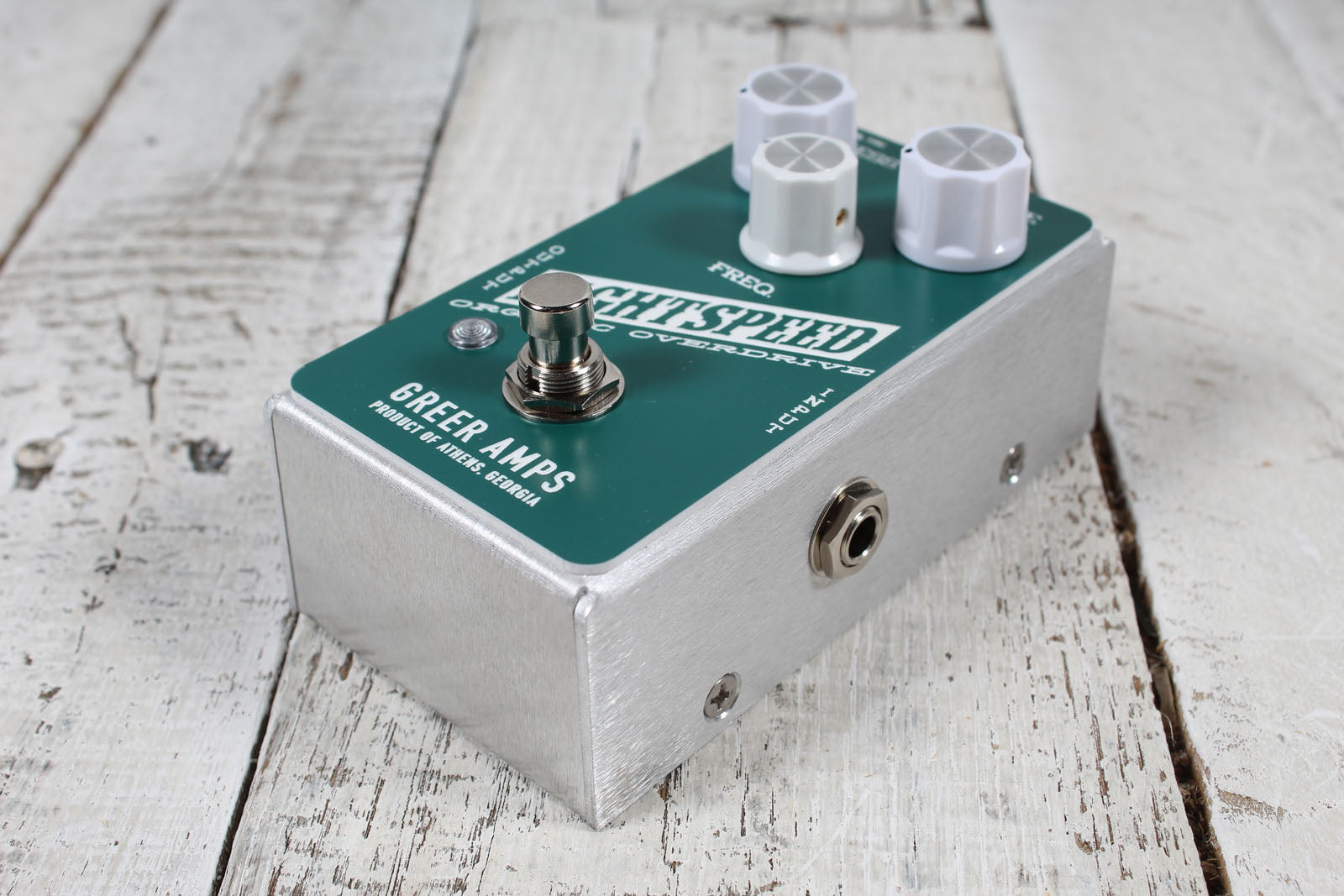 Greer Amps Lightspeed Organic Overdrive Pine Green Electric Guitar Effects Pedal