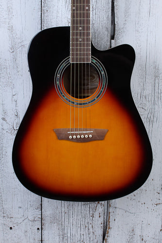 Washburn Vintage Series WA90CE Acoustic Electric Guitar Vintage Sunburst