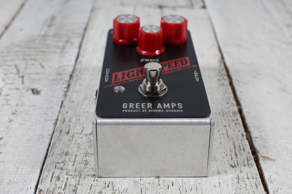 Greer Amps Lightspeed Organic Overdrive GameDay Black Guitar Effects Pedal