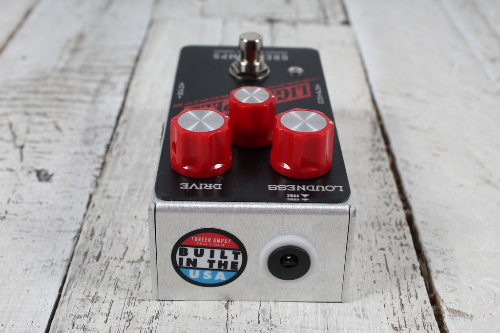 Greer Amps Lightspeed Organic Overdrive GameDay Black Guitar Effects Pedal