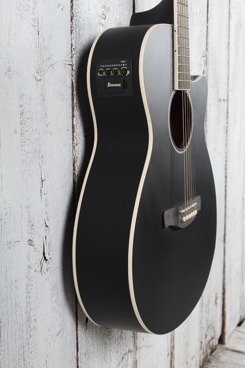 Ibanez AEG7MH Acoustic Electric Guitar Weathered Black Open Pore Finish