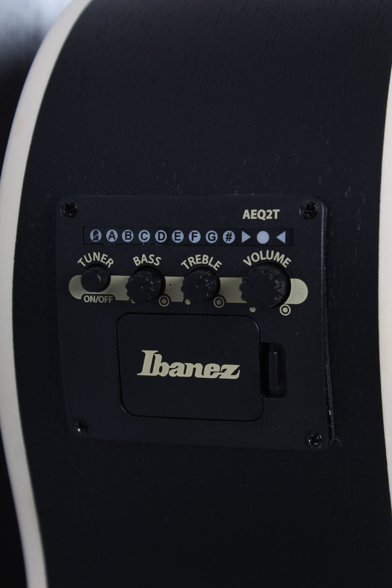 Ibanez AEG7MH Acoustic Electric Guitar Weathered Black Open Pore Finish