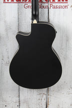 Ibanez AEG7MH Acoustic Electric Guitar Weathered Black Open Pore Finish