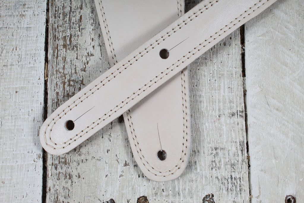 Henry Heller HP25STAR-BON 2.5 Inch Wide Garment Leather Guitar Strap Star Motif
