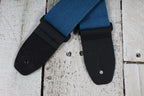 Henry Heller HCOT2ESTAR-BLU 2 Inch Woven Guitar Guitar Strap Star Motif Blue