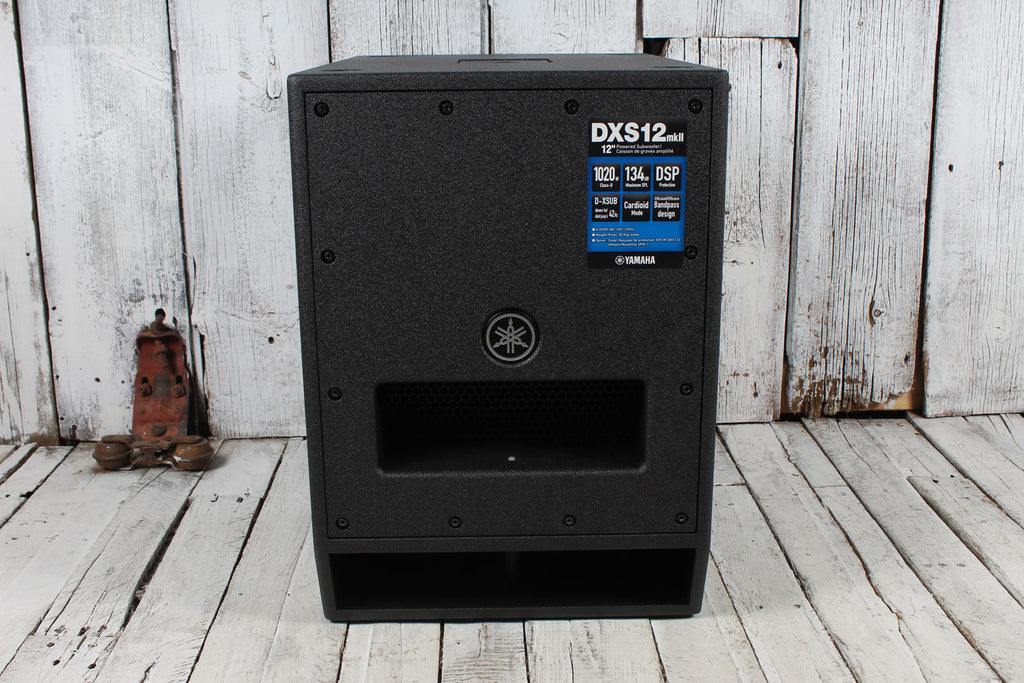 Yamaha DXS12mkII Powered Subwoofer 12 Inch 1020 Watt Band-Pass Type Subwoofer