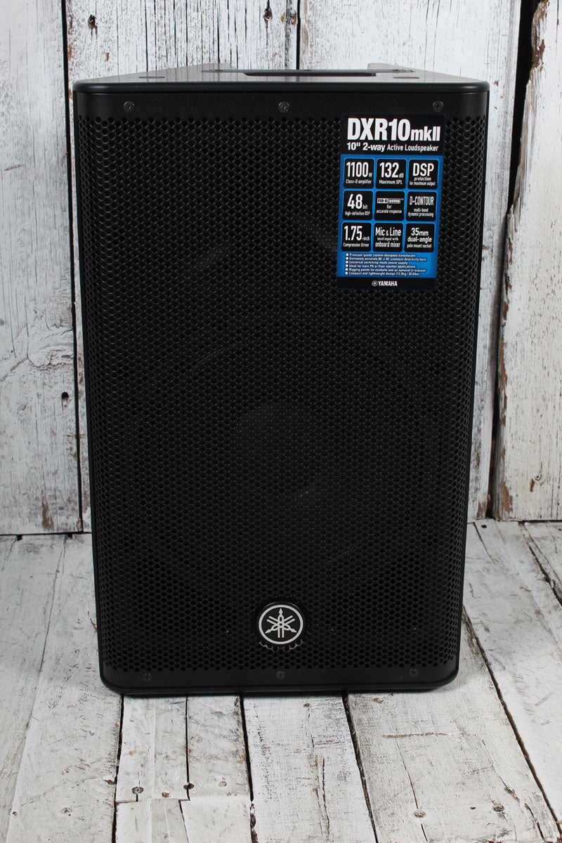 Yamaha DXR10mkII Powered Loudspeaker 1100 Watt 2-Way Bi-Amp Powered Speaker