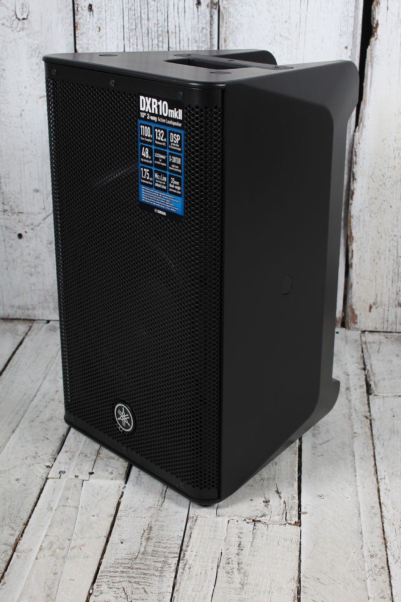 Yamaha DXR10mkII Powered Loudspeaker 1100 Watt 2-Way Bi-Amp Powered Speaker