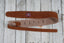 Henry Heller HBS25-BRNTIG  2.5 Inch Capri Guitar Strap Suede Brown with Tiger Embroidery