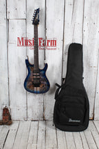 Ibanez S Premium S1070PBZ Electric Guitar Cerulean Blue Burst with Gig Bag