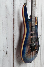 Ibanez S Premium S1070PBZ Electric Guitar Cerulean Blue Burst with Gig Bag