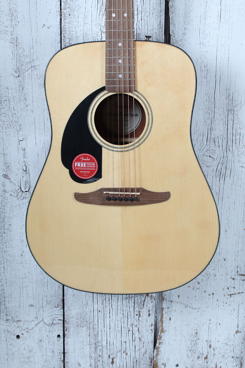 Fender California Standard Redondo Left Handed Acoustic Guitar Natural