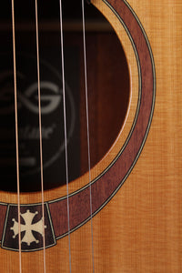 Lag Tramontane T100ACE Auditorium Acoustic Electric Guitar with Hardshell Case