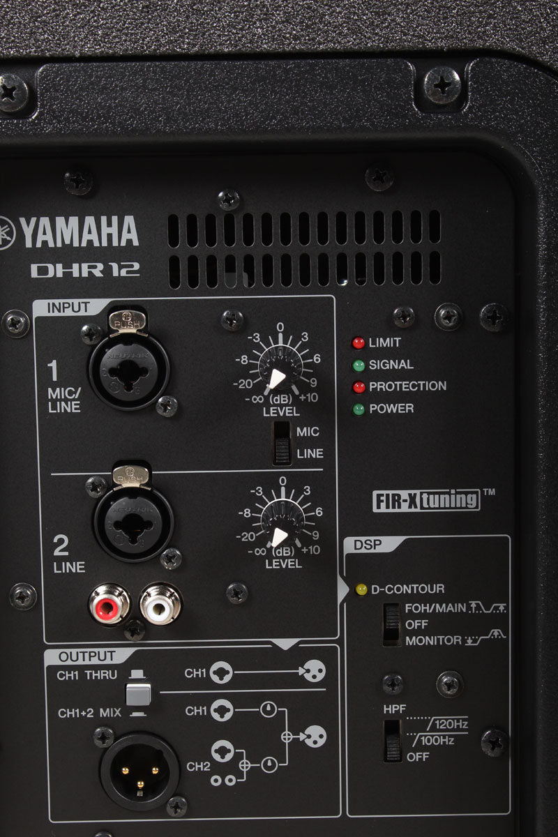 Yamaha DHR12  Powered Loudspeaker 1000 Watt 12 Inch 2-Way Bi-Amp Powered Speaker