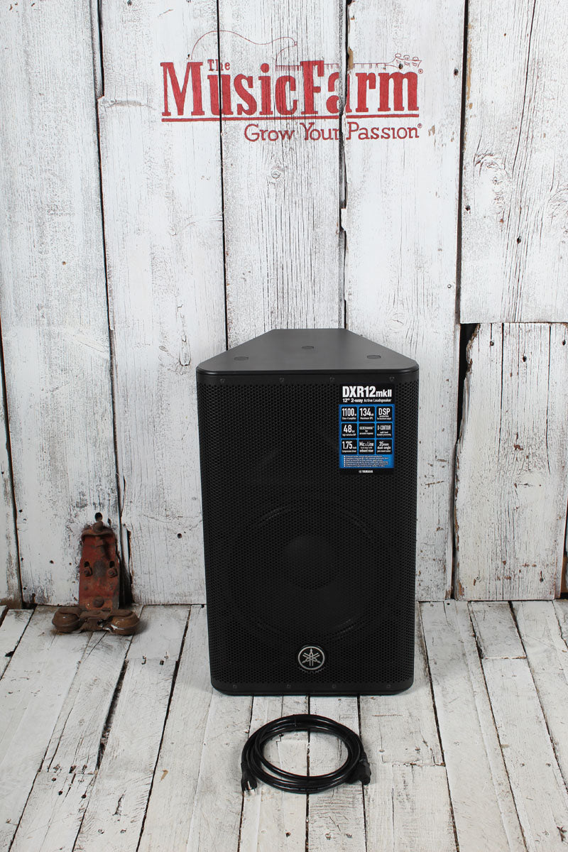 Yamaha DXR12mkII Powered Loudspeaker 1100 Watt 2-Way Bi-Amp Powered Speaker