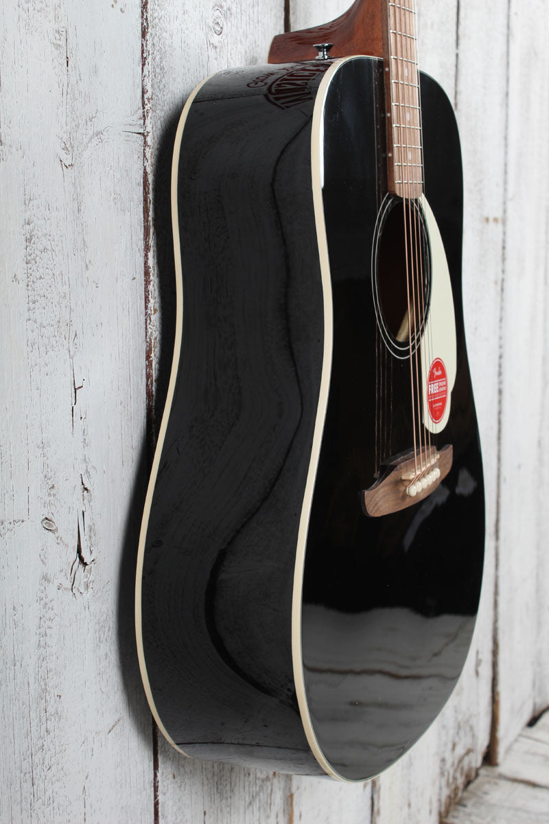 Fender California Standard Redondo Acoustic Guitar Spruce Top Black Finish