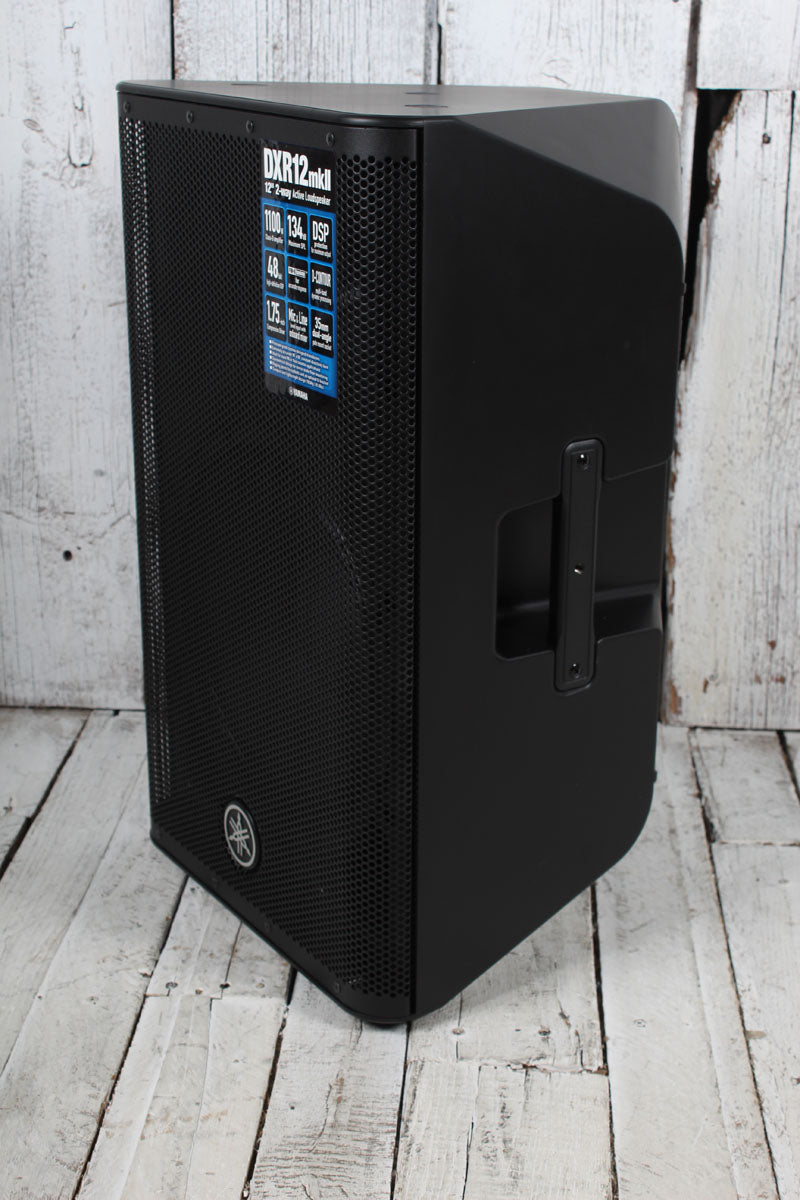 Yamaha DXR12mkII Powered Loudspeaker 1100 Watt 2-Way Bi-Amp Powered Speaker
