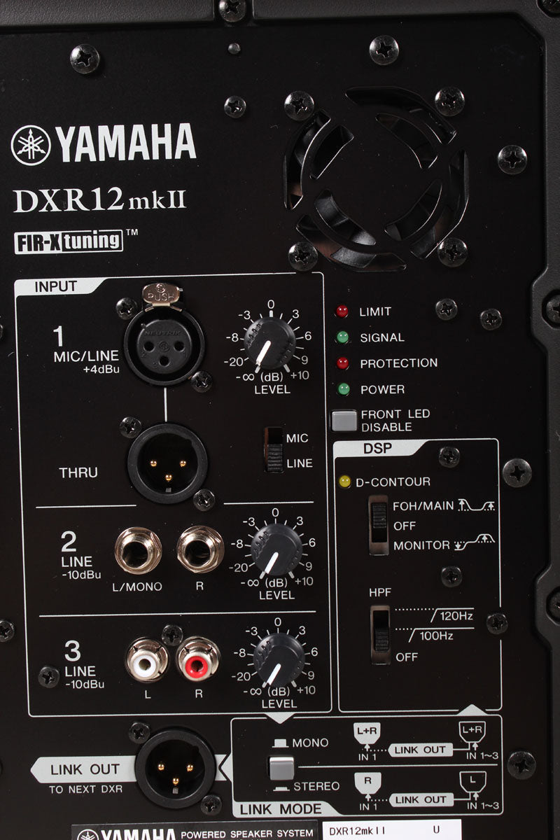Yamaha DXR12mkII Powered Loudspeaker 1100 Watt 2-Way Bi-Amp Powered Speaker