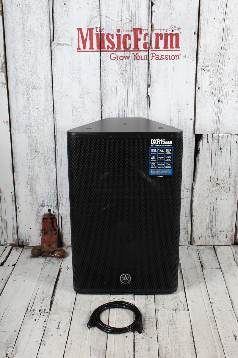 Yamaha DXR15mkII Powered Loudspeaker 1100 Watt 2-Way Bi-Amp Powered Speaker