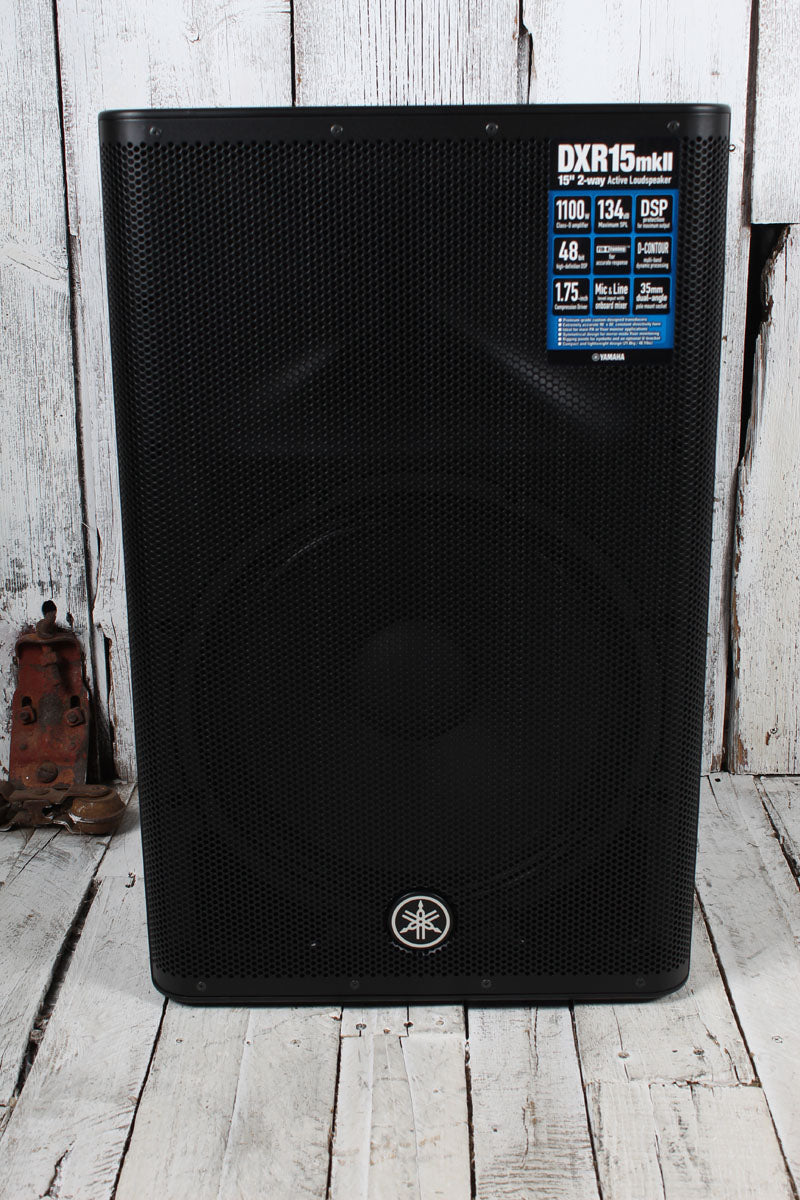 Yamaha DXR15mkII Powered Loudspeaker 1100 Watt 2-Way Bi-Amp Powered Speaker