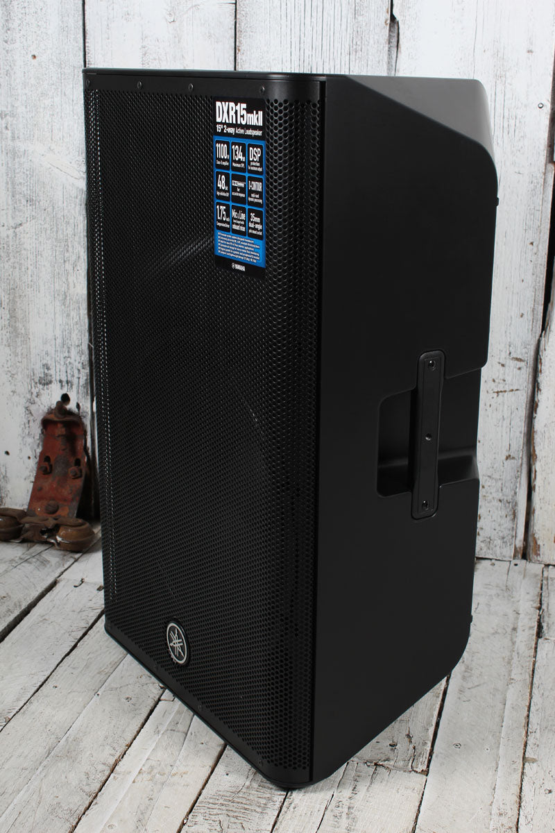 Yamaha DXR15mkII Powered Loudspeaker 1100 Watt 2-Way Bi-Amp Powered Speaker