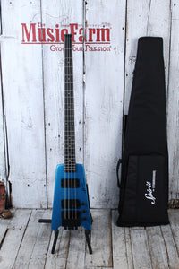 Steinberger Spirit XT-2 4 String Electric Bass Guitar Frost Blue with Gig Bag