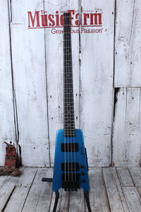 Steinberger Spirit XT-2 4 String Electric Bass Guitar Frost Blue with Gig Bag