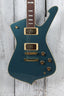 Ibanez Iceman IC420 Electric Guitar Antique Blue Metallic with Gig Bag