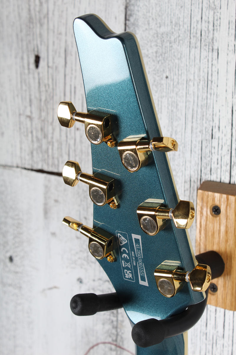 Ibanez Iceman IC420 Electric Guitar Antique Blue Metallic with Gig Bag