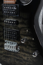 Ibanez GRX70QA Solid Body Electric Guitar Transparent Black Sunburst Finish