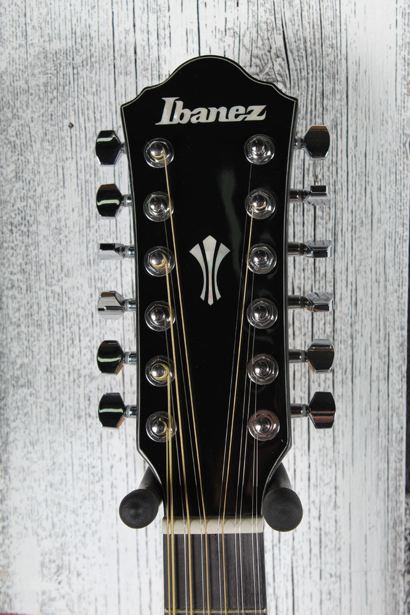 Ibanez AEG5012 12 String Cutaway Acoustic Electric Guitar Black Finish