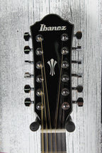 Ibanez AEG5012 12 String Cutaway Acoustic Electric Guitar Black Finish