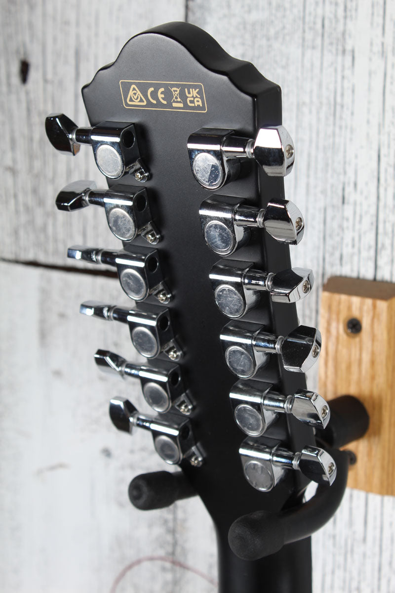 Ibanez AEG5012 12 String Cutaway Acoustic Electric Guitar Black Finish